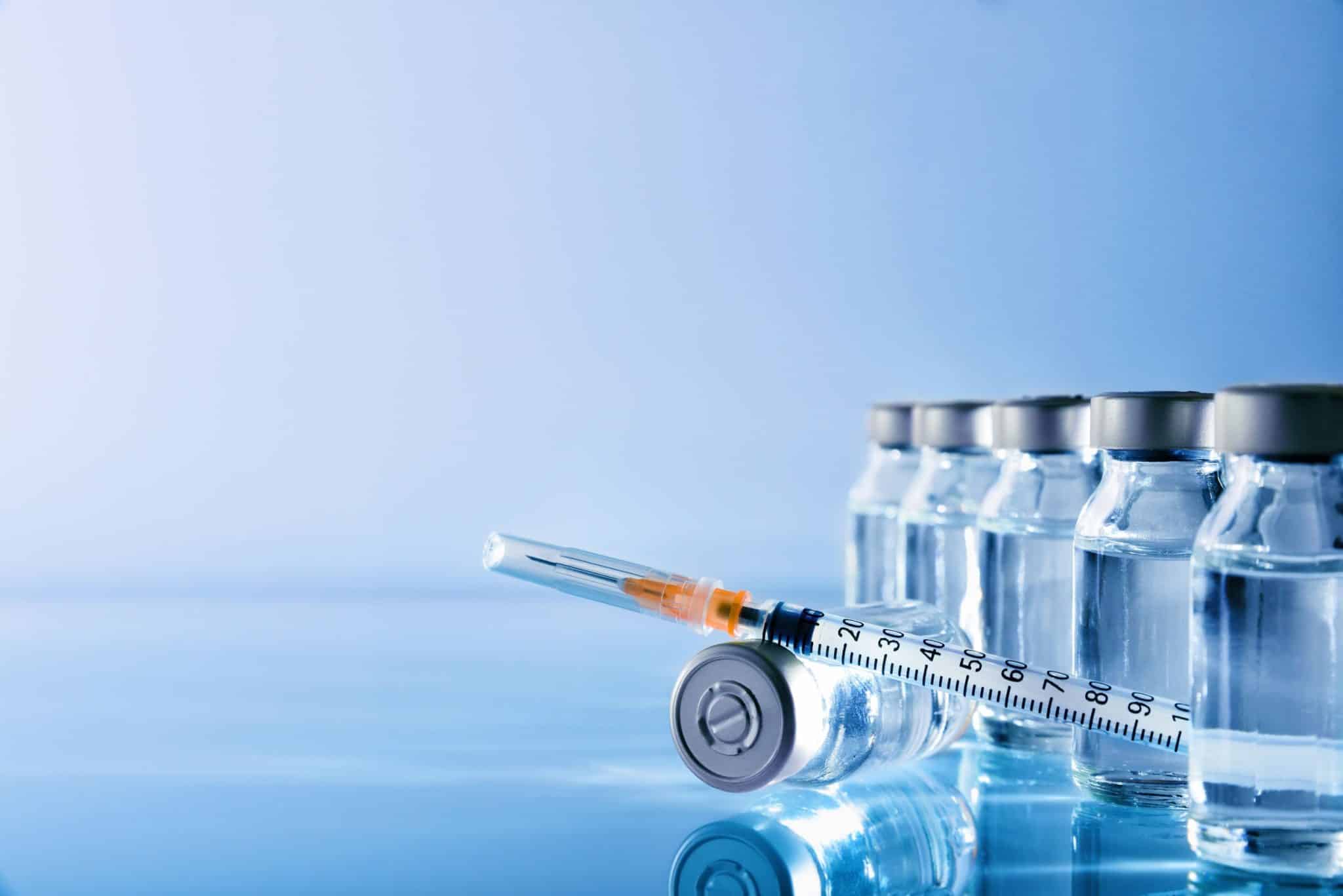 vials with syringe, physician supervised weight loss injections