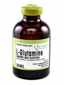 Bottle of L-Glutamine 30MG/ML MDV injection