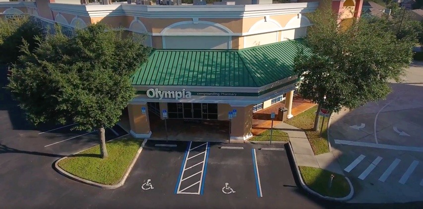 Bird's-eye view of Olympia Pharmacy office in Orlando