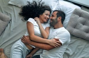 Couple in Bed after using TriMix