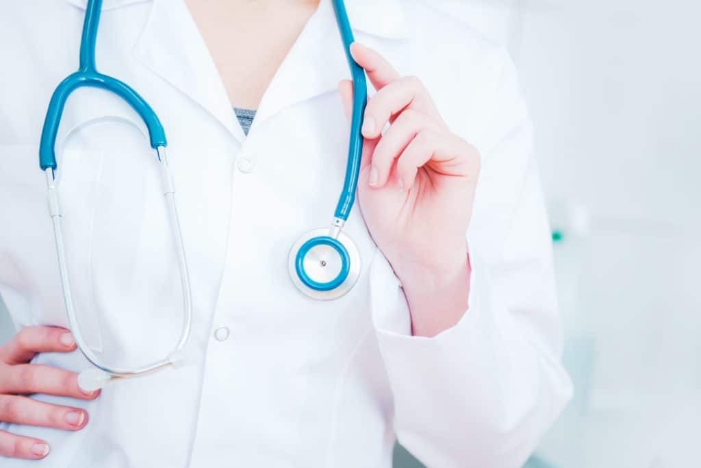 Doctor with Stethoscope who can prescribe TriMix injections