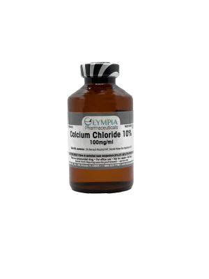 30 ML bottle of Calcium Chloride 10% injection