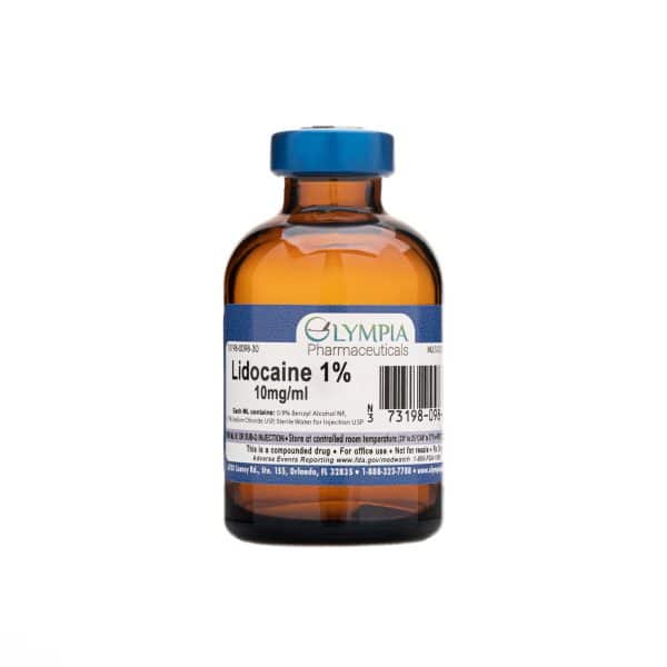 Lidocaine HCL 1% 10MG/ML