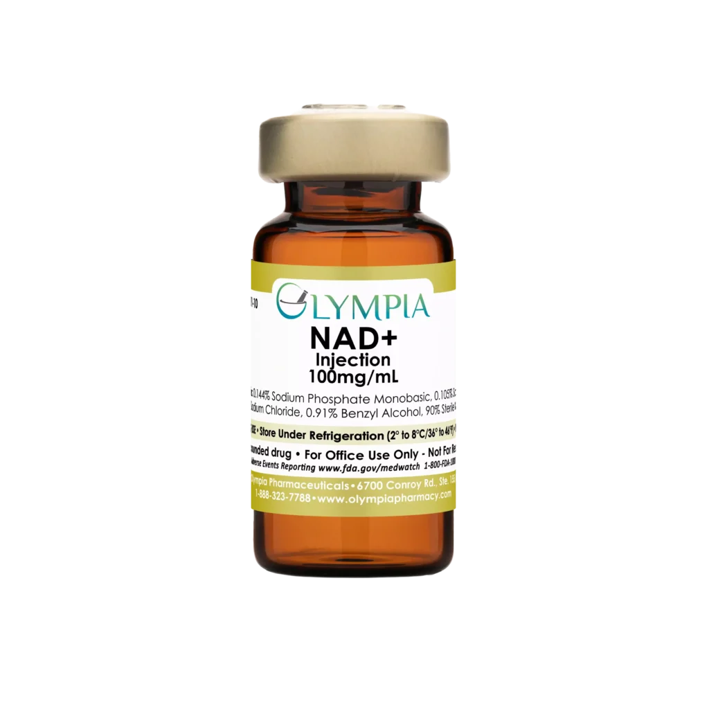 A bottle of Olympia Pharmacy's NAD+