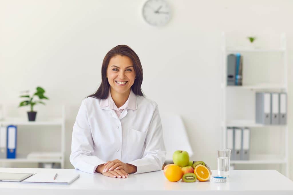 Photo of a female doctor at a weight loss clinic