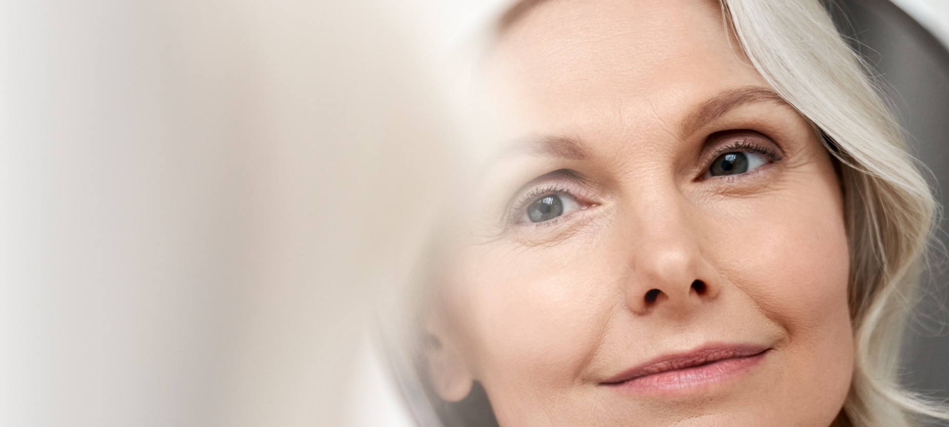 Mature woman looking forward