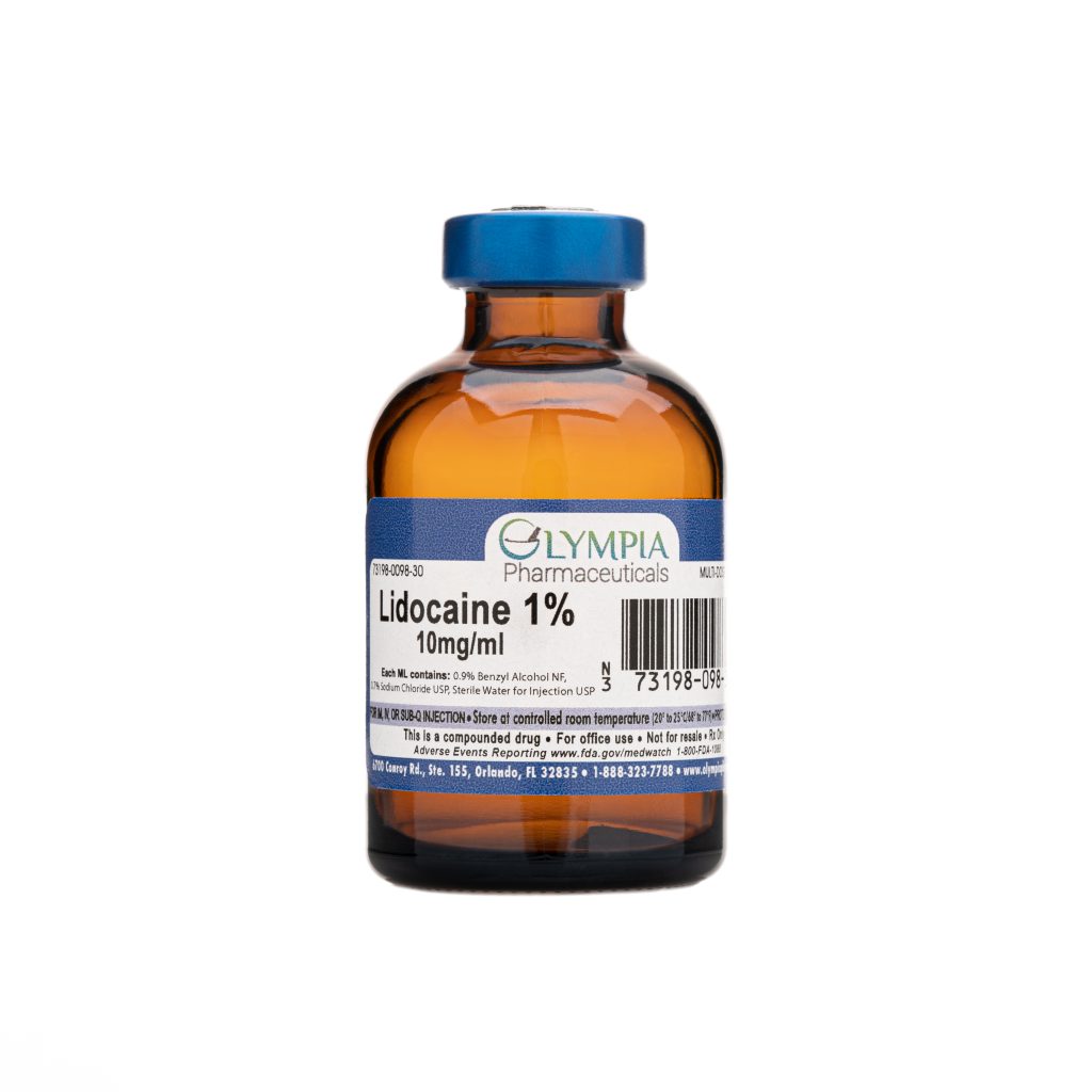 Lidocaine HCl 1% Bottle