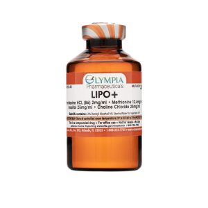 A bottle of Lipo + from Olympia Pharmacy.
