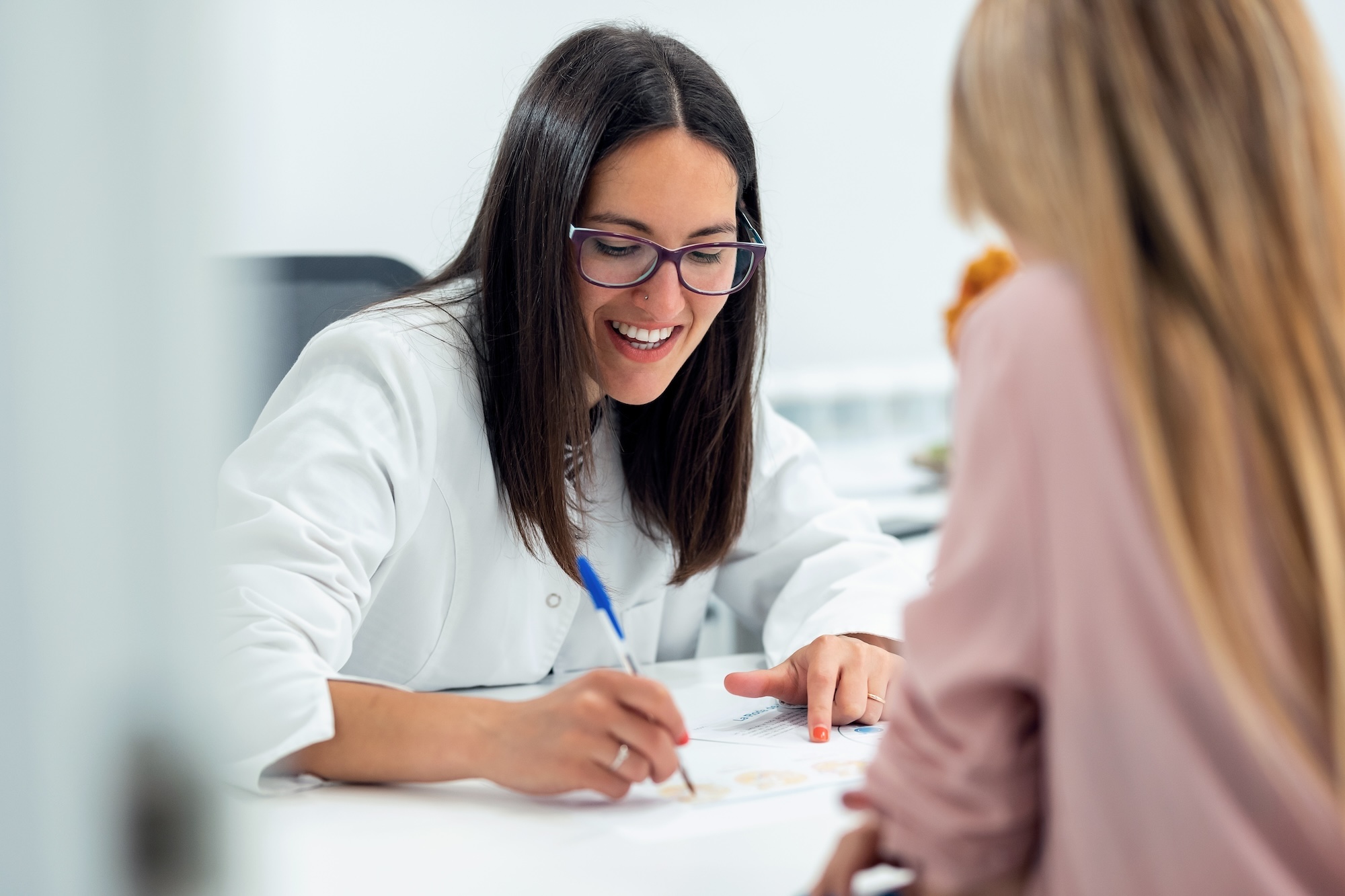 Consultation with a weight loss patient