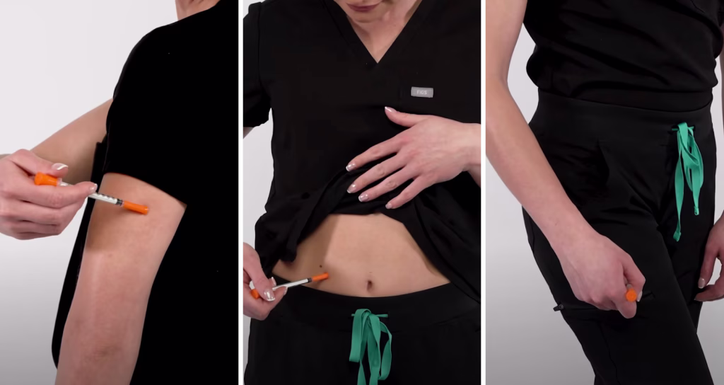 Choose an Injection Site Choose an Injection Site