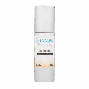 Olympia Pharmacy Illuminate topical gel cream prescription pump bottle